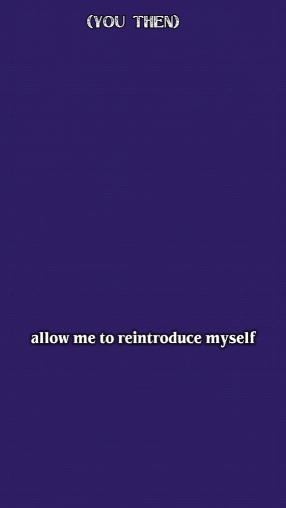 reintroduce my self