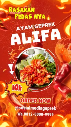 promo: ayam geprek