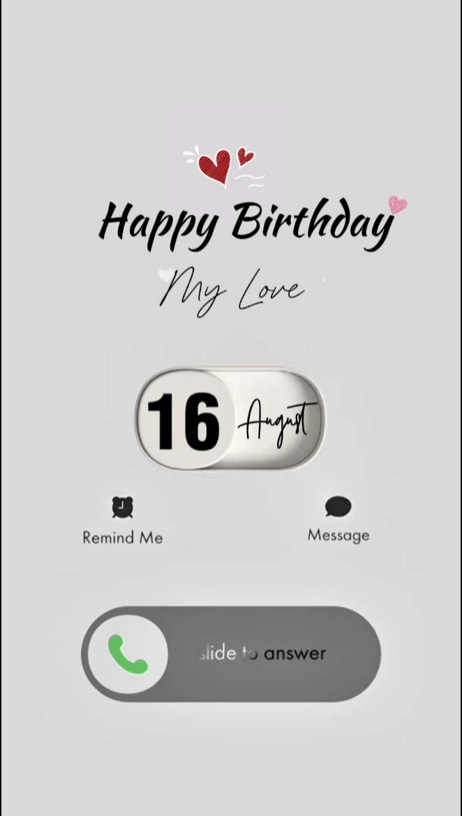 BIRTHDAY 16 AUGUST
