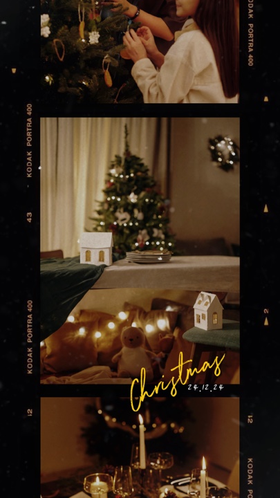 Rollo de película de Noel