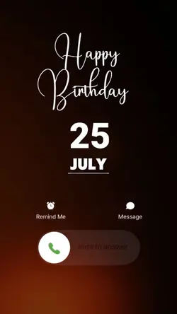 BIRTHDAY 25 JULY
