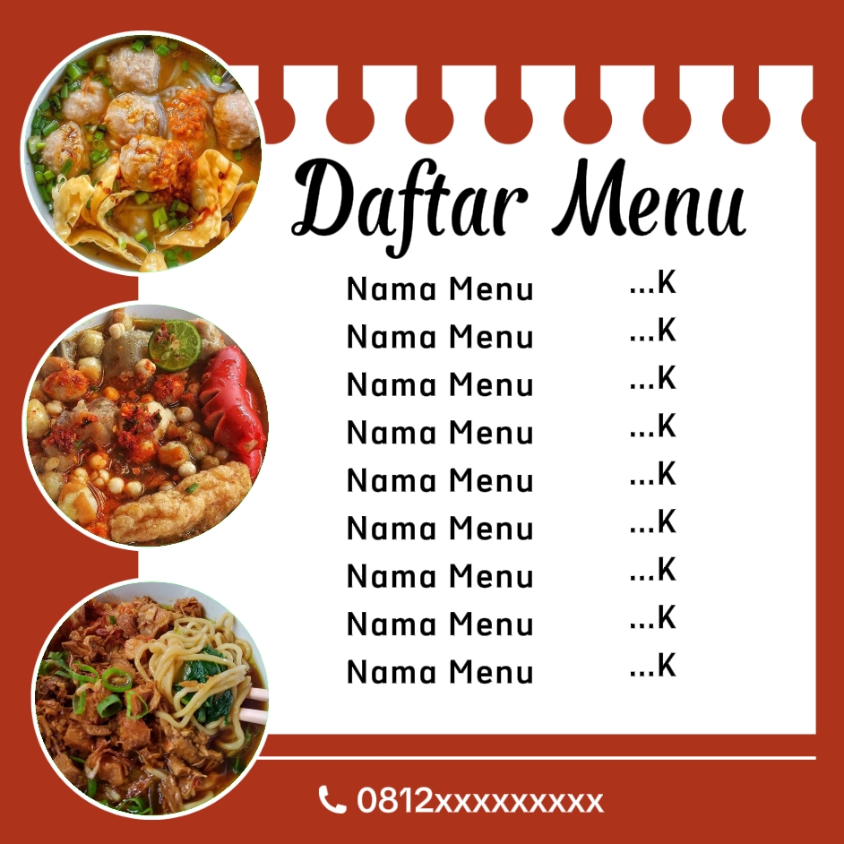 Daftar Menu 