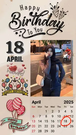 18 April Brithday