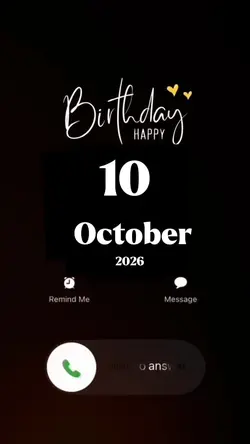 Hbd 10 October 2026