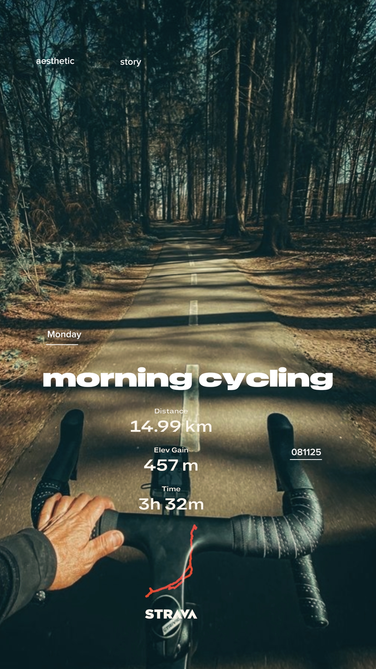 cycling instastory
