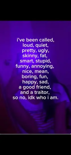 Idk who I am…