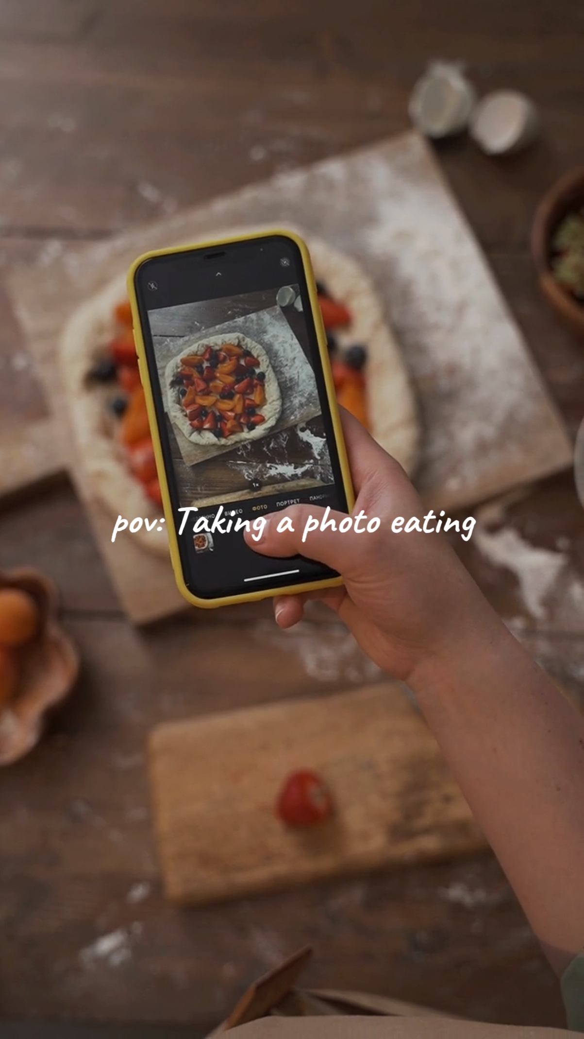 taking a photo eat