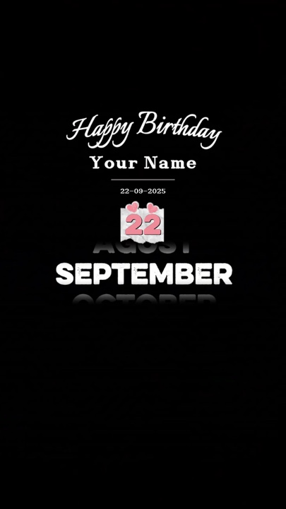 HBD 22 September 