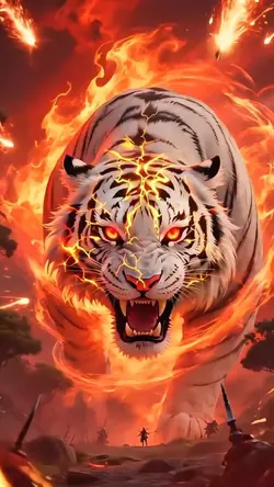 lion fire effect
