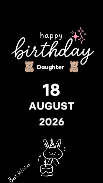 FILHA HBD 18 DE AGOSTO