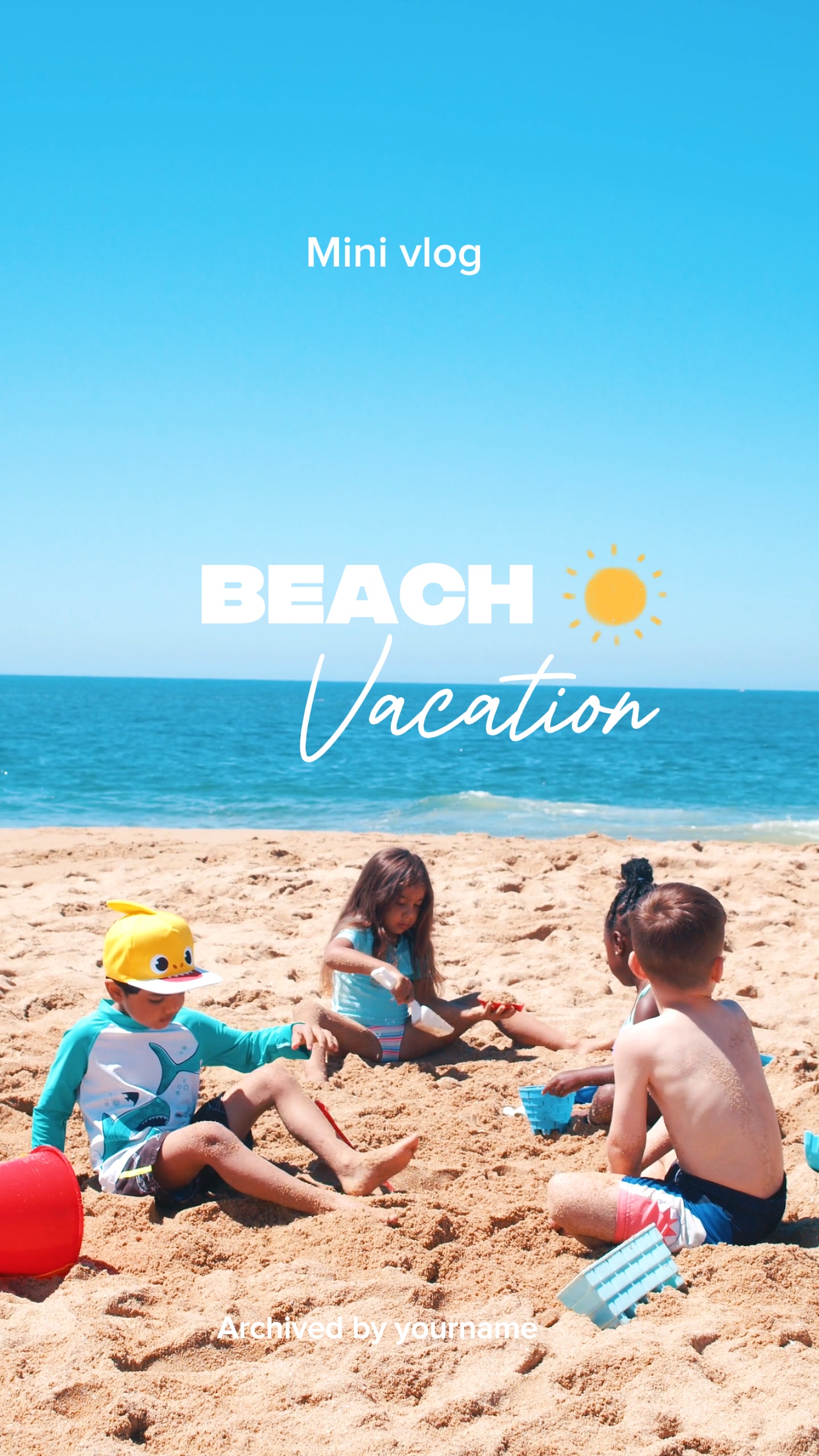 Les enfants sur la plage