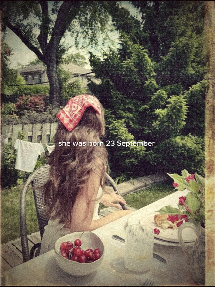 She was born 23 sept