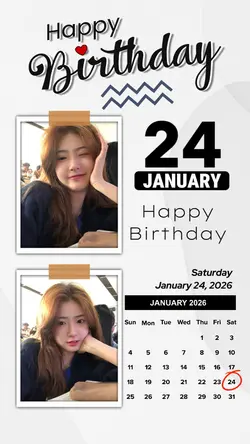 24 JANUARY BIRTHDAY