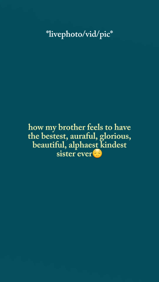 La hermana más amable de todas