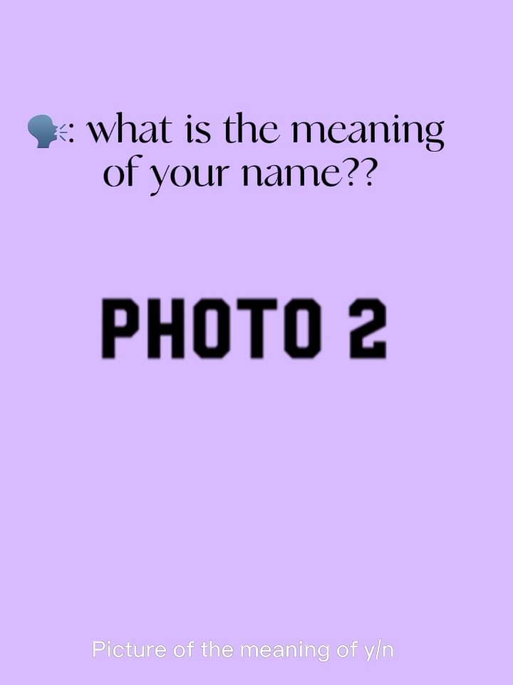 Meaning of ur name 
