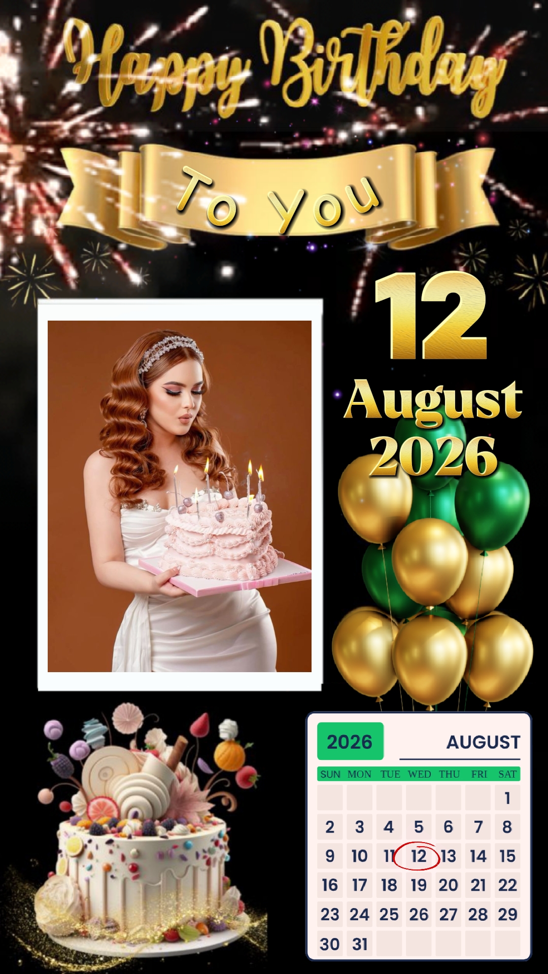 Selamat ulang tahun 12 Agustus 2026