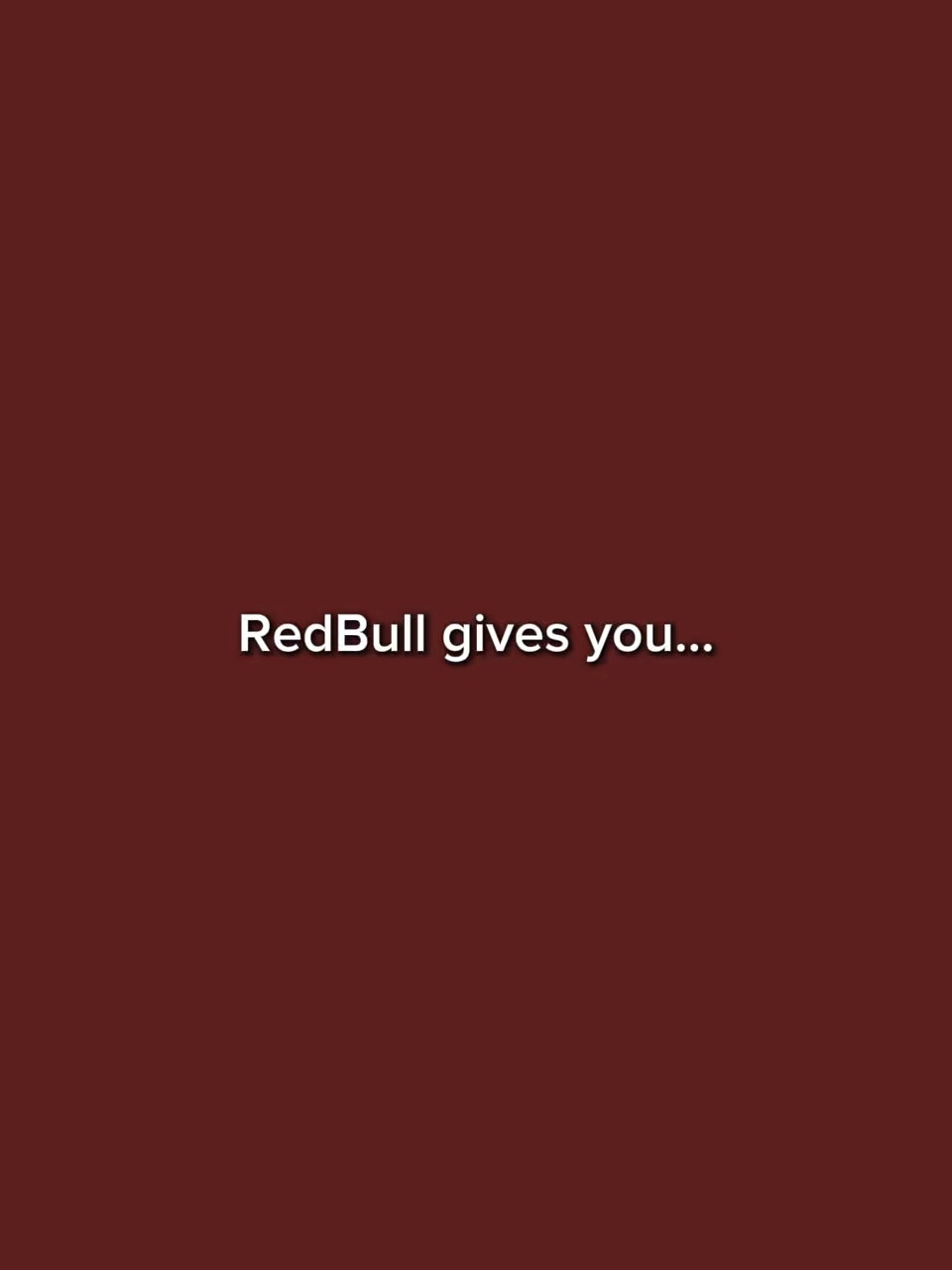 Redbull gibt dir Flügel