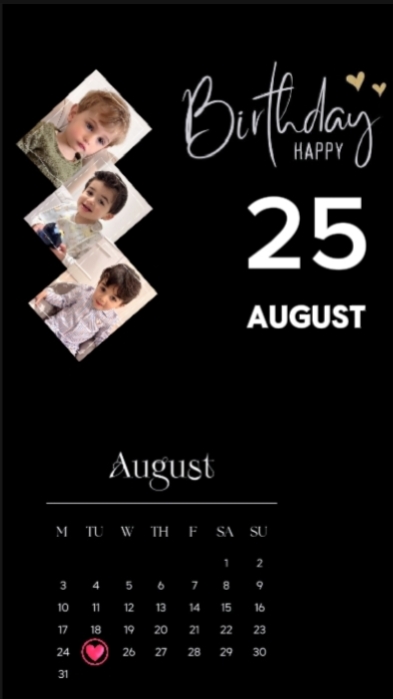 Selamat ulang tahun putra 25 Agustus