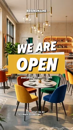 we are open