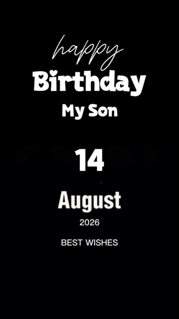 HBD Anakku 14 Agustus