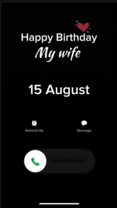 HBD Wife 15 August