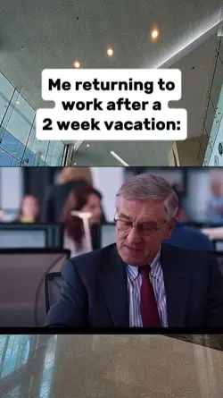 Me returning to
work