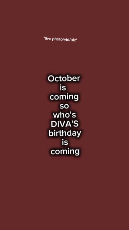 October is coming