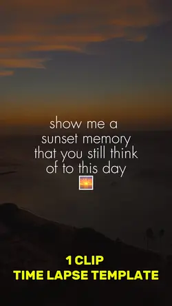 Sunset Memory 🥰🌅