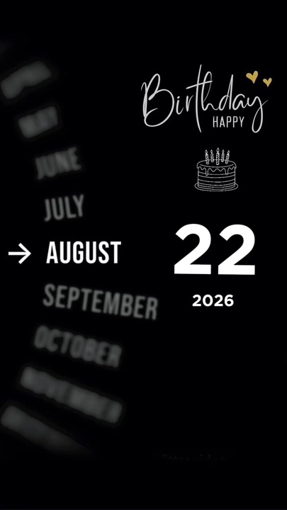 Hbd 22 August 2026 