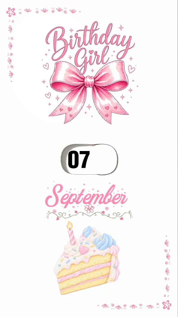 B 'day Girl 7 Sept