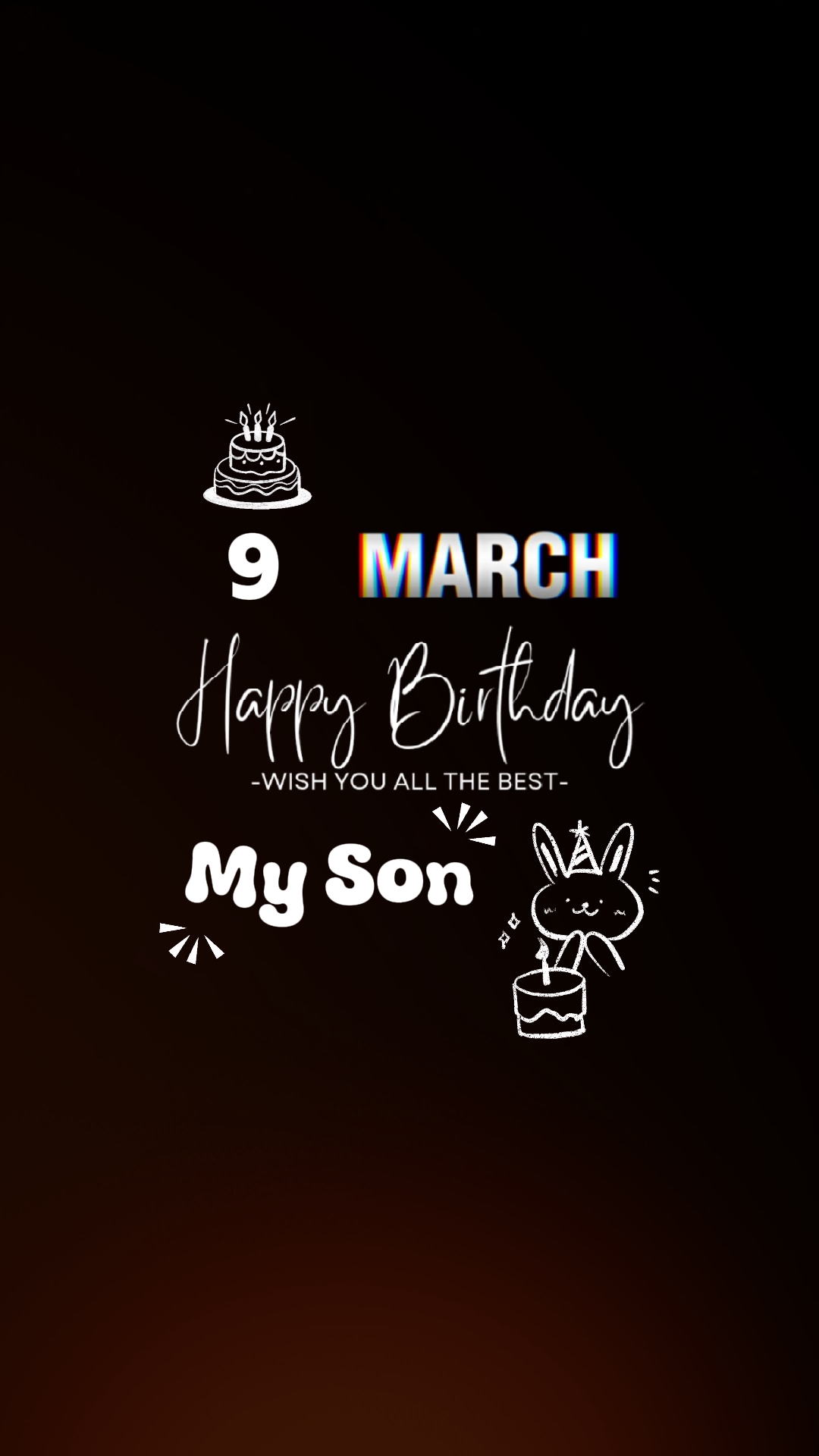 Anniversaire 9 mars fils