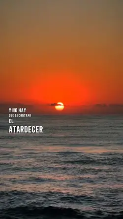 El atardecer 