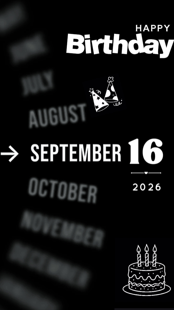 HBD 16 SEPTEMBER