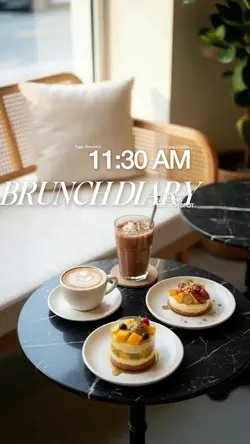 Brunch Diary — aesthetic cafe reel