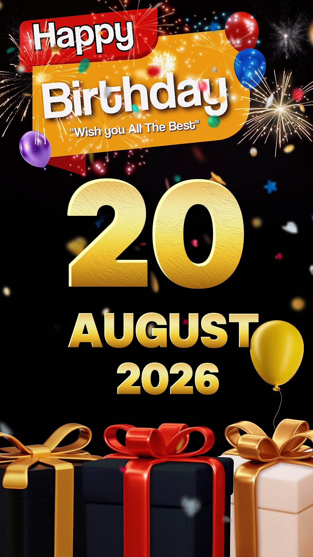 Selamat ulang tahun 20 Agustus 2026