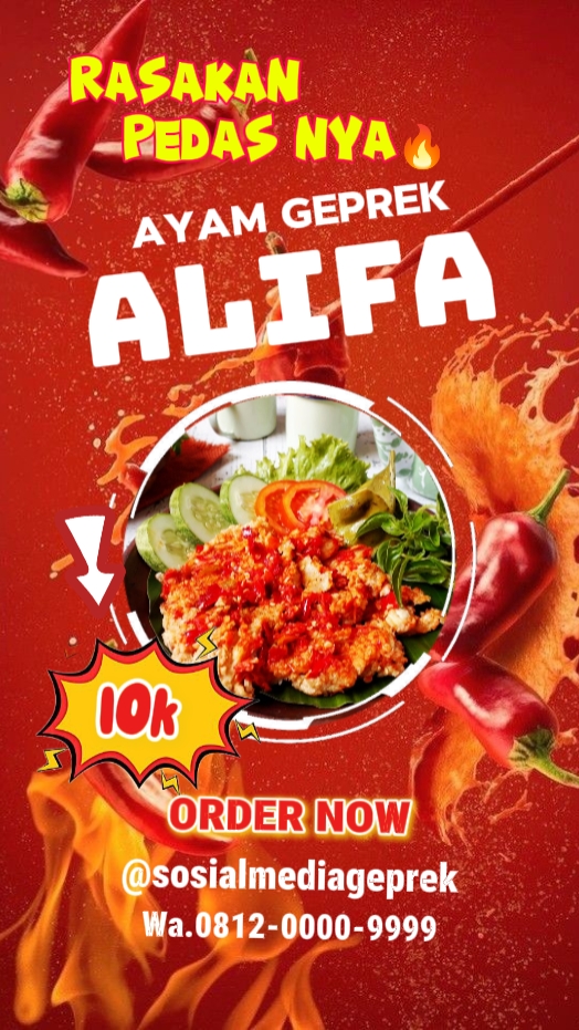 Cartel ayam geprek