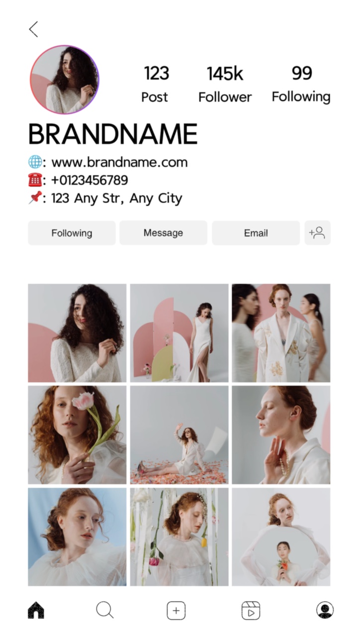 Spring Clothing Display UI Interface TikTok Style 