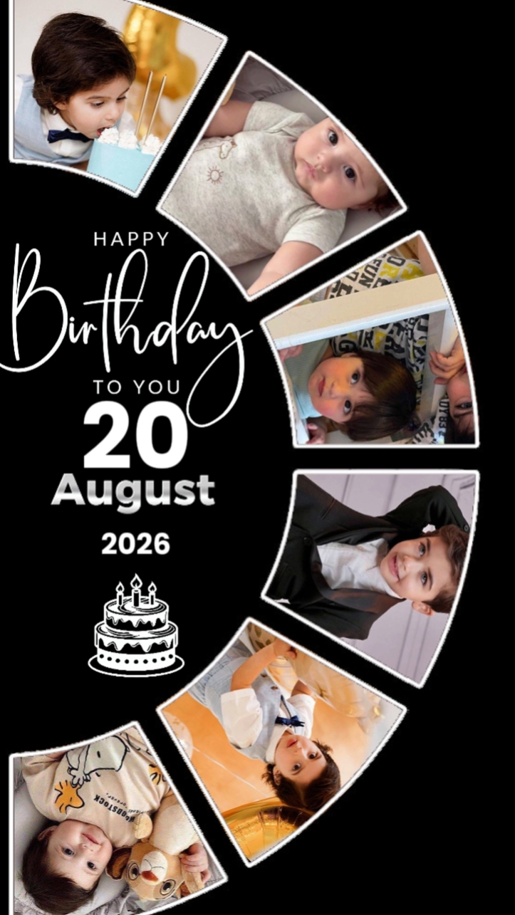 Hbd son 20august