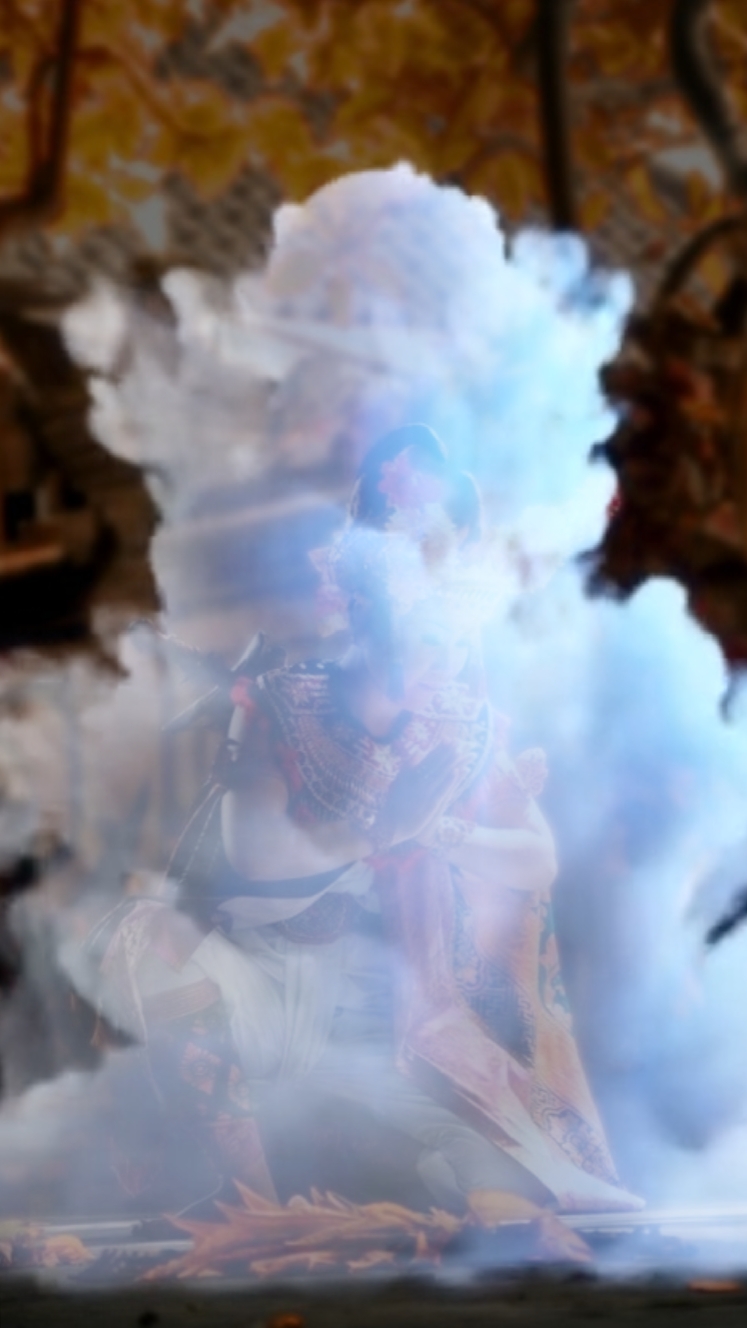 White claud & fire 