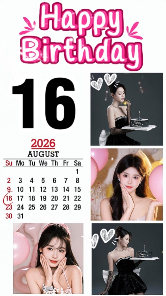 BIRTHDAY 16 AUGUST 