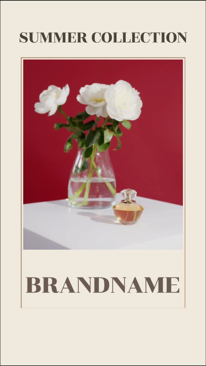 Perfume branding in minimalist & luxury style
