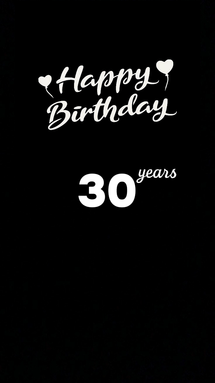 Feliz cumpleaños 30 años