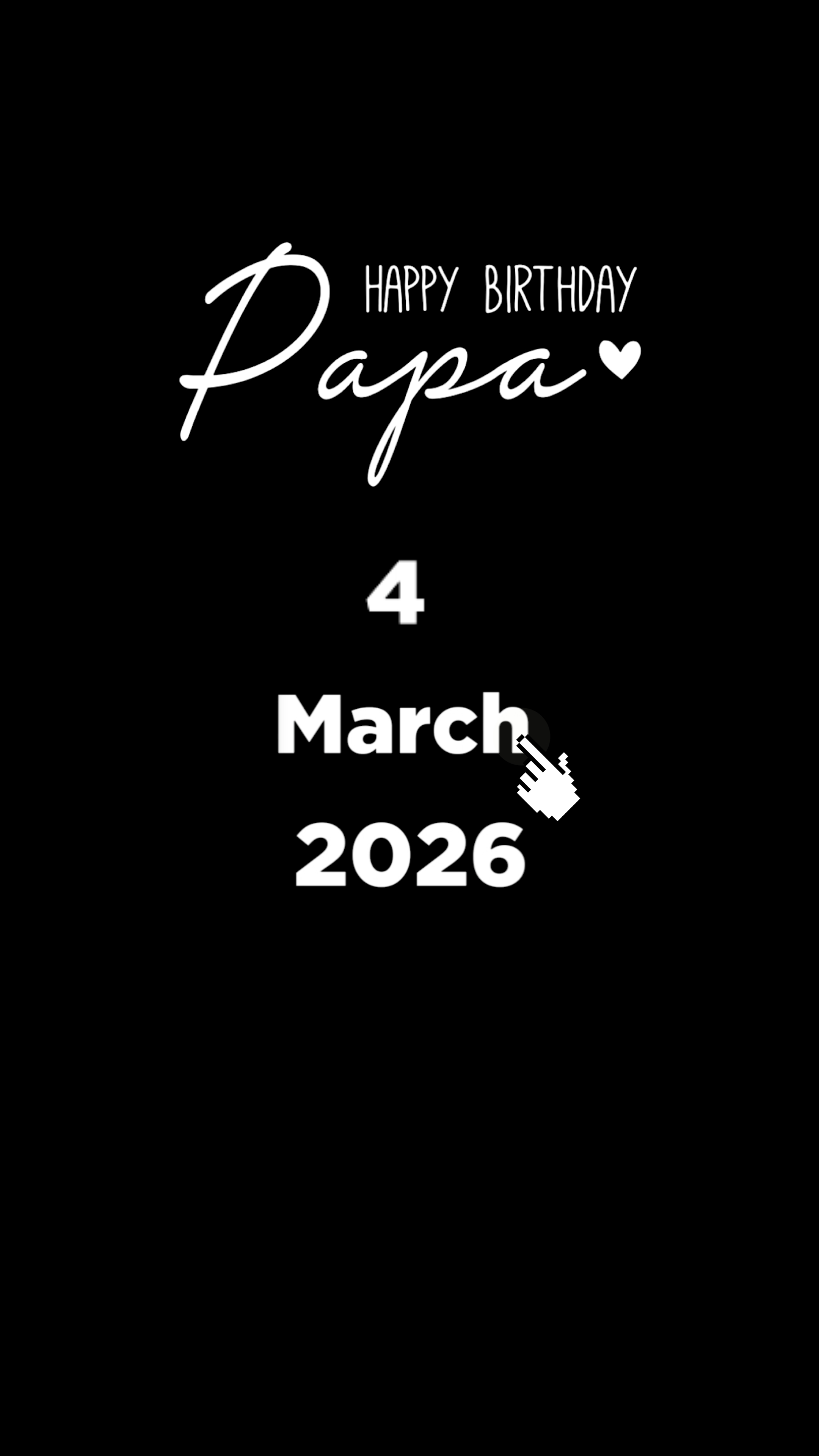 HBD PAPA 4 MARCH