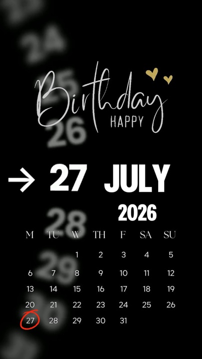 Aniversário de 27 de julho 