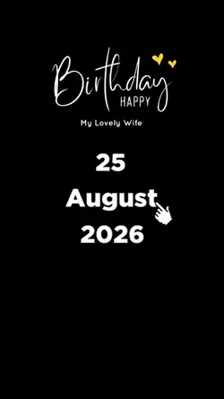 HBD WIFE 25 AUGUST