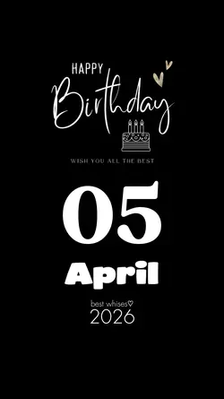 APRIL 05 BIRTHDAY