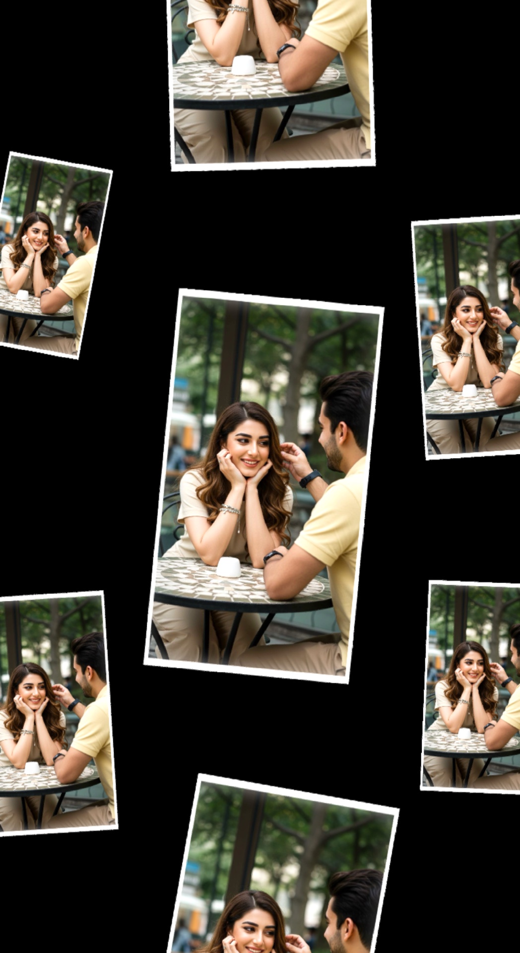 Collage de photos de couple