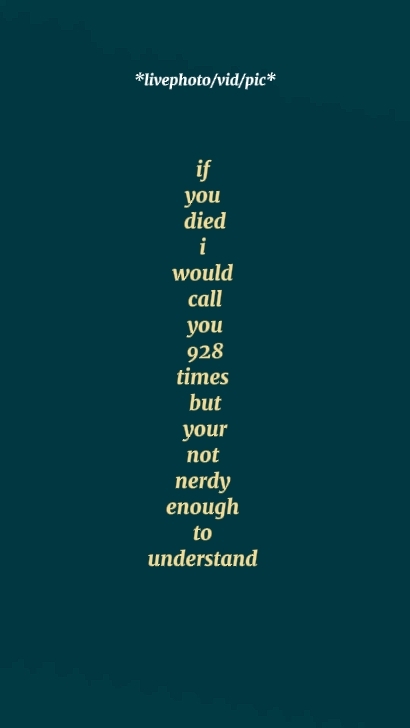 ifyoudiediwouldcallU