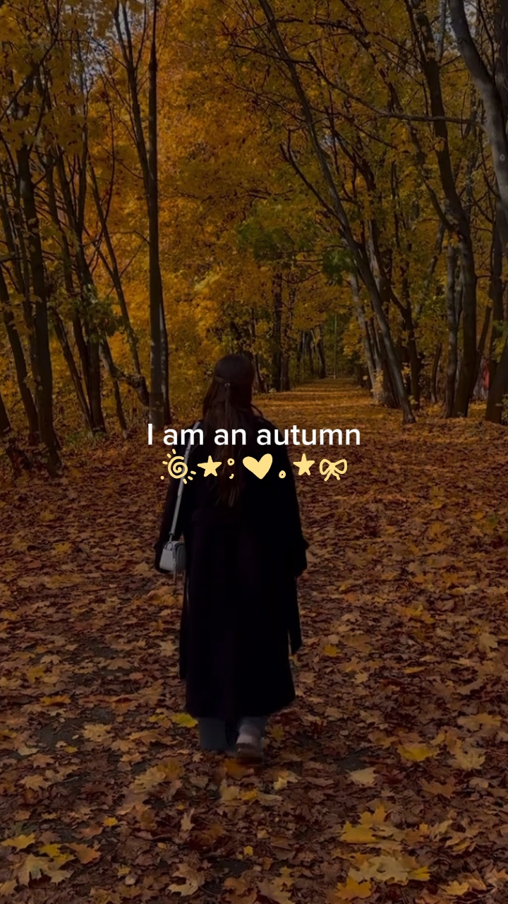 Je suis un automne