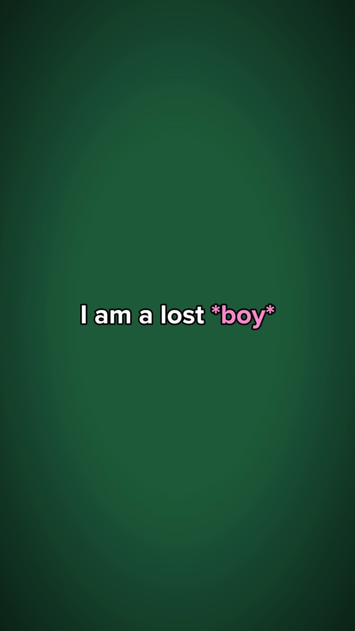 a lost boy